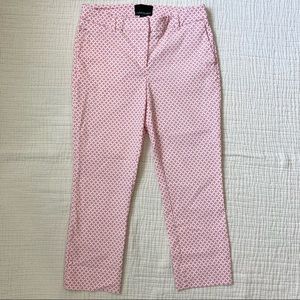 Cynthia Rowley Pink Floral Print Cropped Pants, size 8
